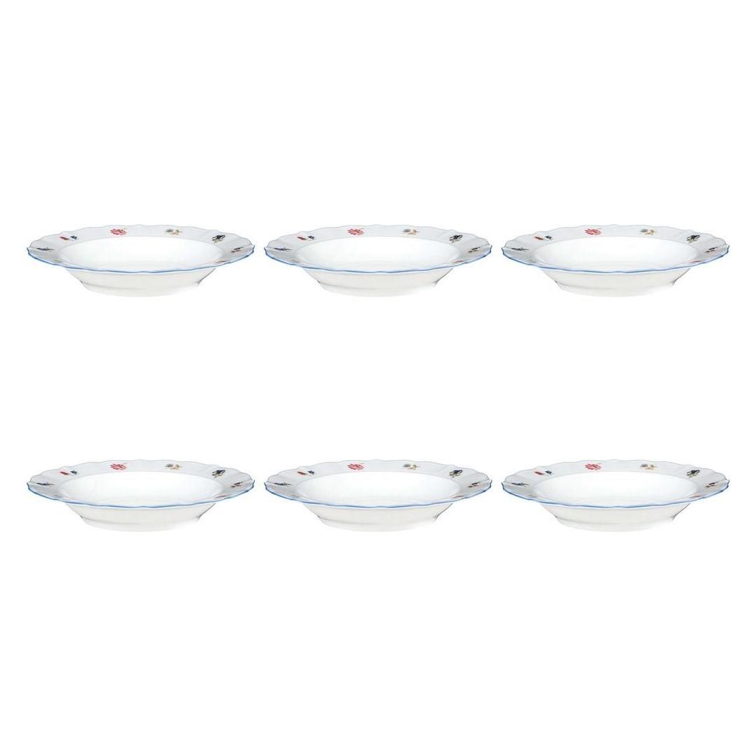 Seltmann Weiden SONATE Nostalgie 34032 Streublume Suppenteller 22,5 cm 6 Stück (6x, 22.50 cm) (001.217488)