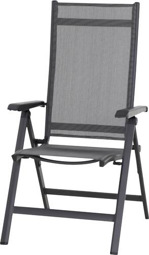 Siena Garden Tesoro M29543 Gartenstuhl Aluminium, Kunststoff Anthrazit (matt), Schwarz, Silber