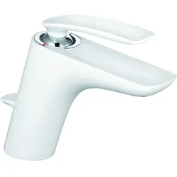 Kludi Balance White Waschtischarmatur 520239175 chrom/weiß, mit Ablaufgarnitur