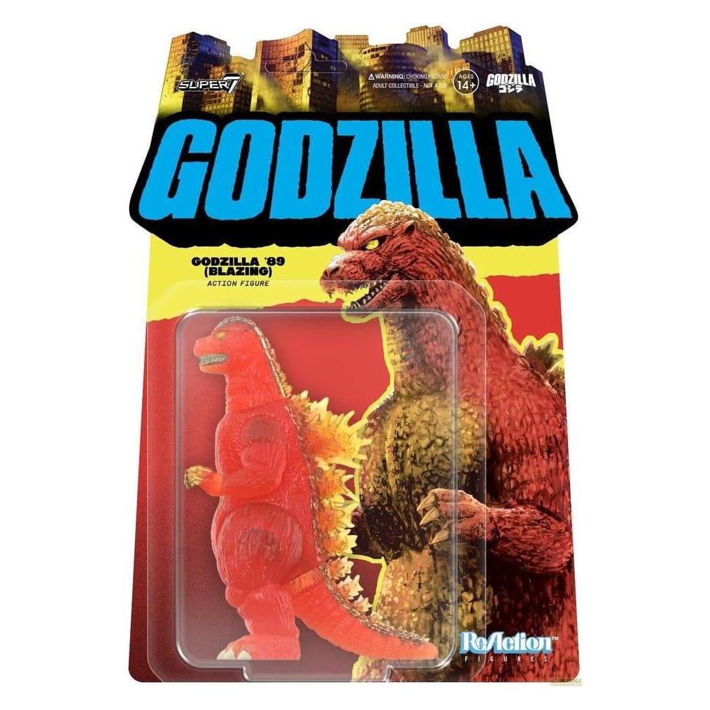 Super7 Godzilla Figurines ReAction Toho Wave 09 - Godzilla - 1989 (Blazing) 10 cm (SUP7-RE-TOHO-11361)