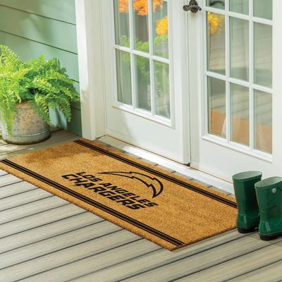 Evergreen Los Angeles Chargers Monochrome Indoor/Outdoor Coir Door Mat