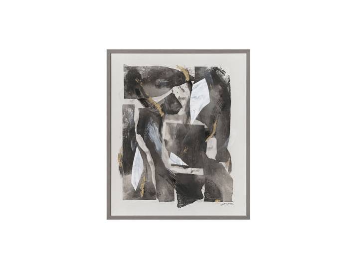 Handgemaltes, gerahmtes Bild „Schattenspiel“ 104 x 124 cm Multicolor Crea Collection