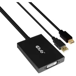 CLUB 3D Adapter MiniDisplayport > DVI-D (Active Dual) St/Bu