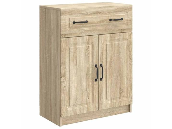LASWWQMRF Sideboard Sonoma-Eiche 66x34,5x87cm Kommode Holzwerkstoff Kompakter Beistellschrank mit Schublade und Regalböden für Flur, Esszimmer oder Schlafzimmer. Platzsparende Aufbewahrung.