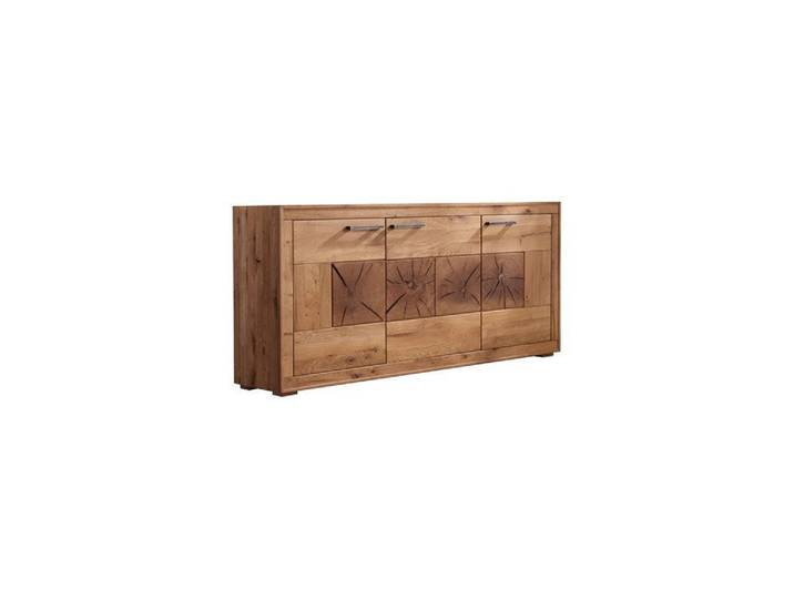 Main Möbel Sideboard Sideboard 171 cm Danzig Wildeiche geölt, Fronten mit Hirnholz-Elementen