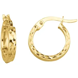 Fascination by Ellen K. Ohrringe 375 Gelbgold glanz diamantiert