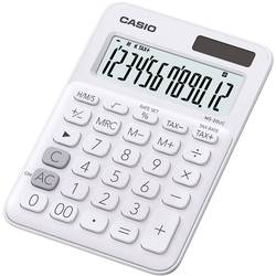 Casio MS-20UC Tischrechner Weiß Display (Stellen): 12 solarbetrieben, batteriebetrieben (B x H x T) 105 x 23 x 149.5 mm MS-20UC-WE