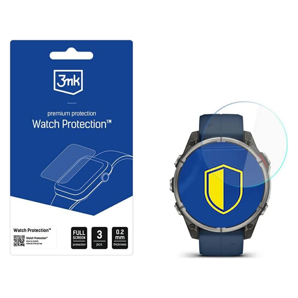 3MK Watch FlexibleGlass Hybridglas für Garmin quatix 8 - 47mm (5903108672665)