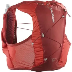 SALOMON Rucksack ACTIVE SKIN 4 SET RED DAHLIA/HIGH RISK R, Größe L in Rot Rot