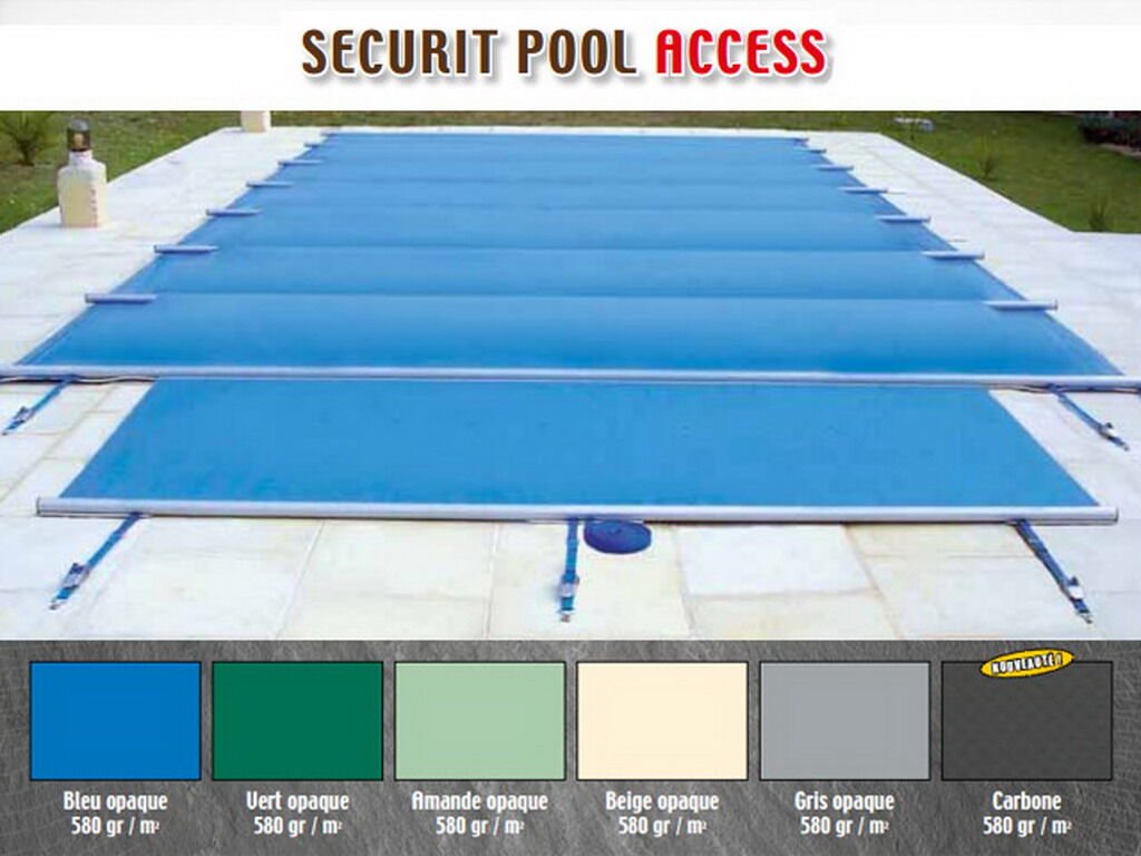 Couverture de sécurité à barres APF ACCESS opaque coloris bleu (m²)