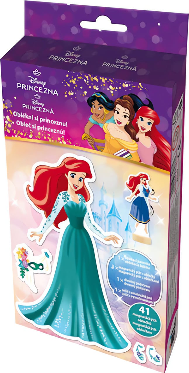 JIRI MODELS Disney-prinsessen magnetische kleding met kleurplaat