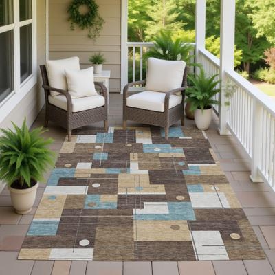 Addison Rugs Machine Washable Indoor/ Outdoor Geo Somerton Chantille Rug
