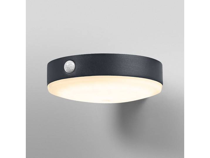 OSRAM LED-Sensor-Wandlampe ENDURA STYLE TOSSA Solar 16cm 830, schwarz, Aluminium, Modern