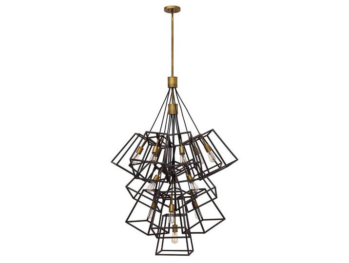 Elstead Lighting Kronleuchter, Bronzefarben, Metall, 146.4 cm, RoHS, Lampen & Leuchten, Innenbeleuchtung, Kronleuchter