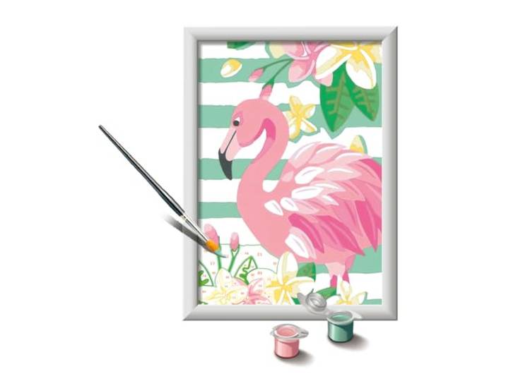 Ravensburger CreArt Think Pink Flamingo Paint By Numbers Kits for Children & Adults Ages 7 Years Up - Kids Craft Set