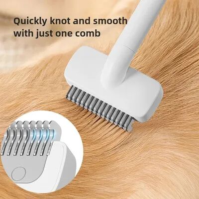 Happy Pet Pantry Pet Grooming Tool Double Sided Cat Dematting Comb & Pet Shedding Brush For Dogs And Cats Pet Grooming Tool Double Sided Cat Dematting Comb & Pet Shedding Brush For Dogs And Cats