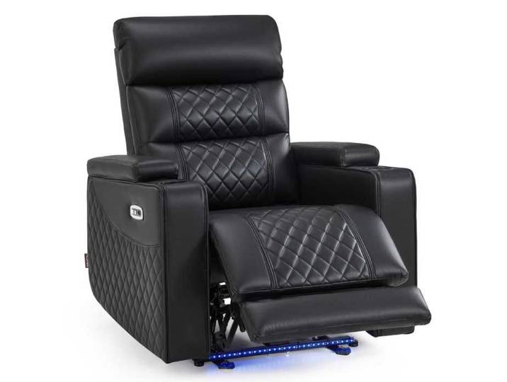 M MCombo fauteuil de télévision électrique réglable fauteuil à zéro gravité avec espace de rangement dans les Accoudoirs 7759