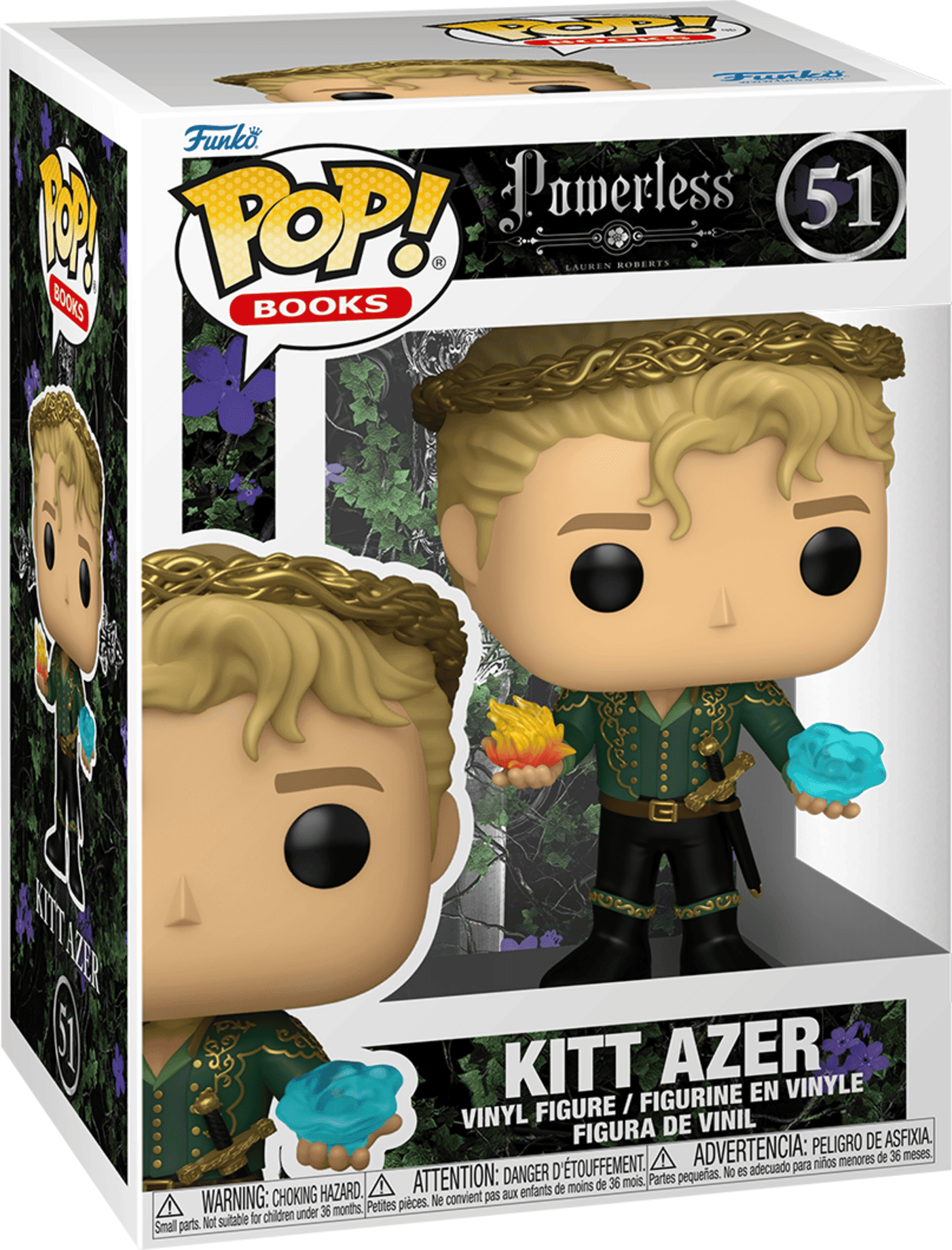 Funko Pop! Books Powerless Kitt Azer Vinyl Figure 51 - Officially Licensed Collectible - 10.4 cm Tall