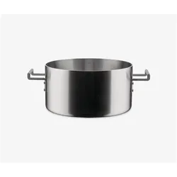 Alessi Gemüsetopf CONVIVIO silberfarben, Pfanne + Kochtopf, Silber