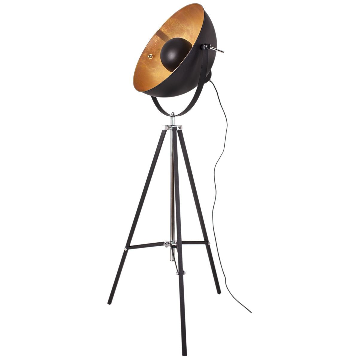 By Rydens Stehleuchte CAPTAIN 170cm schwarz/gold 2826250-4000 7391741262585