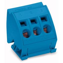 WAGO 812-112 Anschlussblock Passend für (Details): Flachschiene Dunkelgrau 12 St.