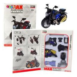 [n]fibrecare Motorrad zum Zusammenbauen Twisting Metal 1:14 DIY Blau (65613214)