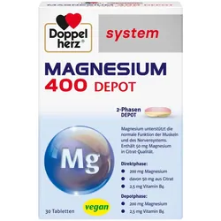 Doppelherz system MAGNESIUM 400 DEPOT 30 St Tabletten