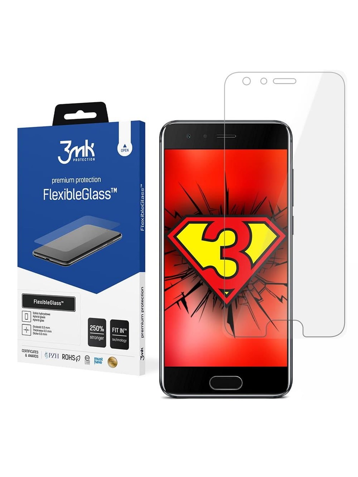 3mk FlexibleGlass Hybrid Glass for Honor 9