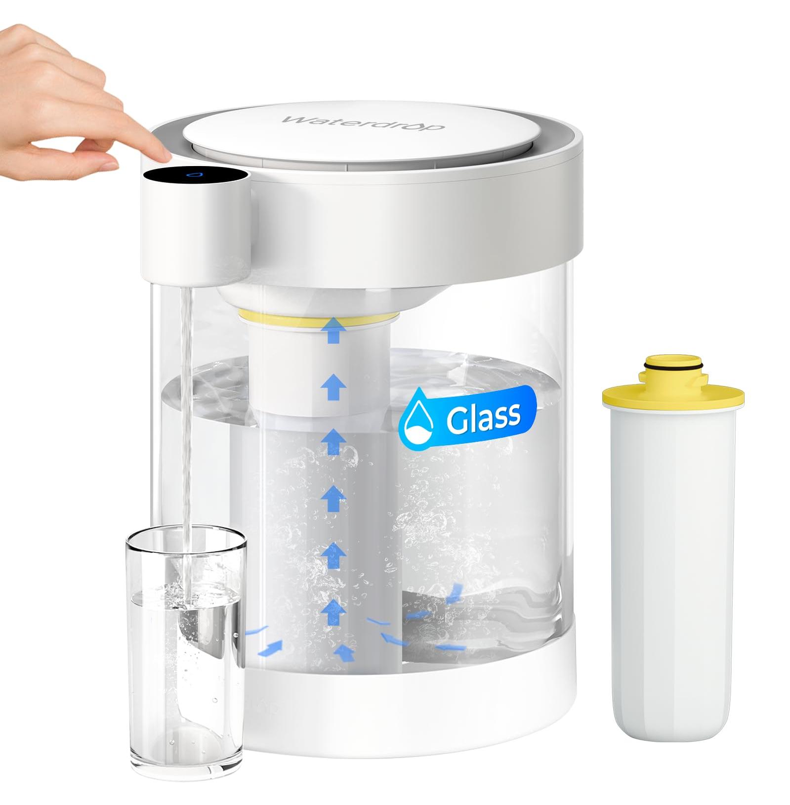 Elektrische Glas-Wasserfilterkanne, 5,3 L, 3 Monate