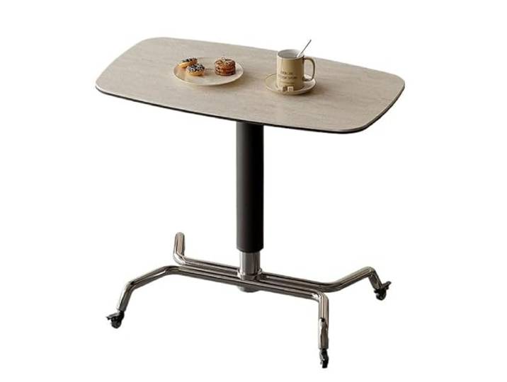 YCCHAH Sofatisch Home Lifting Rock Board Beistelltisch Einfache Kreative Wohnzimmer Mobile Kleine Kaffee Wohnzimmer-Beistelltisch