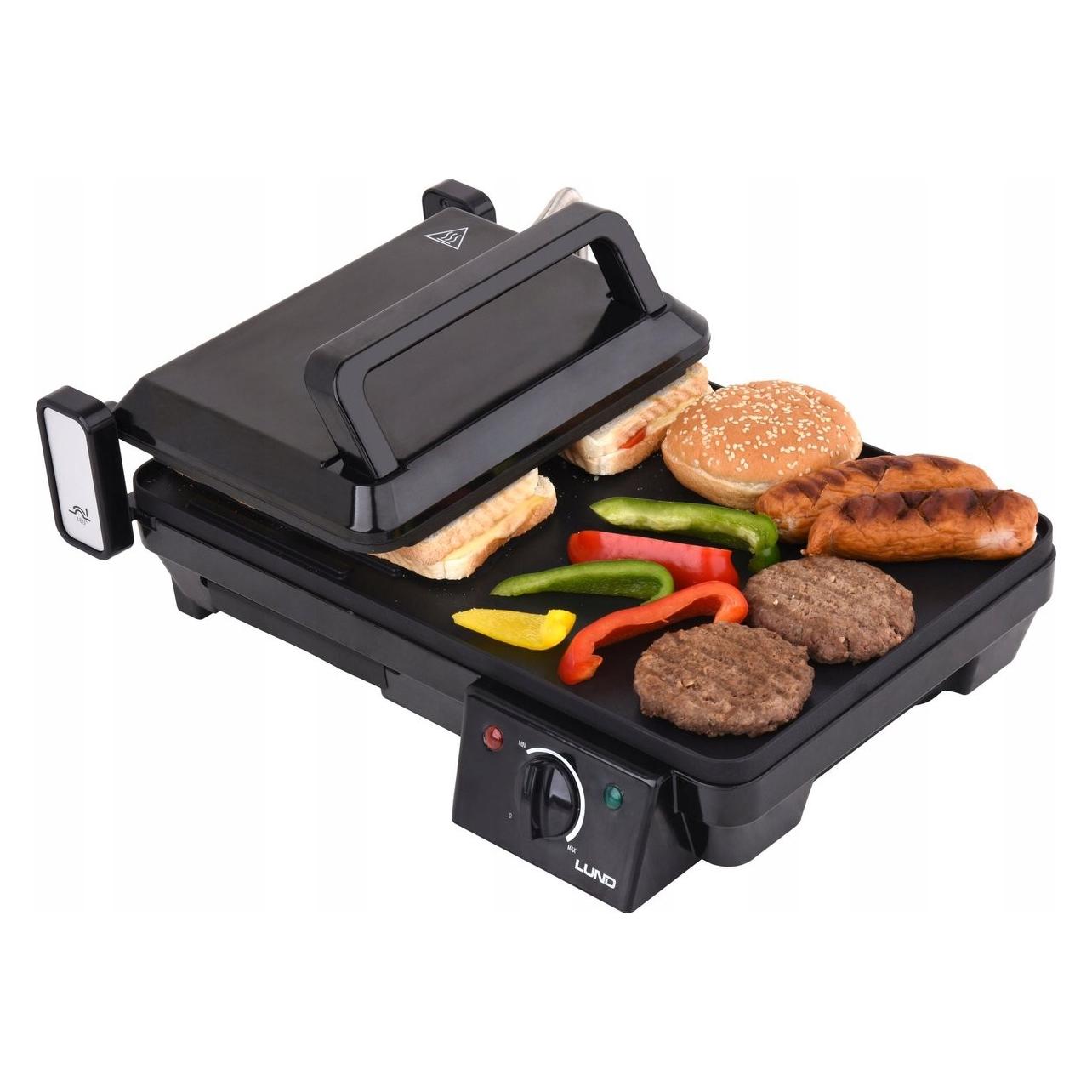 Vorel LUND GRILL ELEKTRYCZNY 2w1 2000W 40,5x25cm (67455)