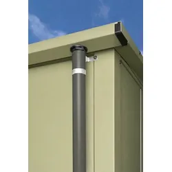 Hörmann Regenfallrohr-Set für Gerätehaus Berry Quarzgrau (RAL 7039)