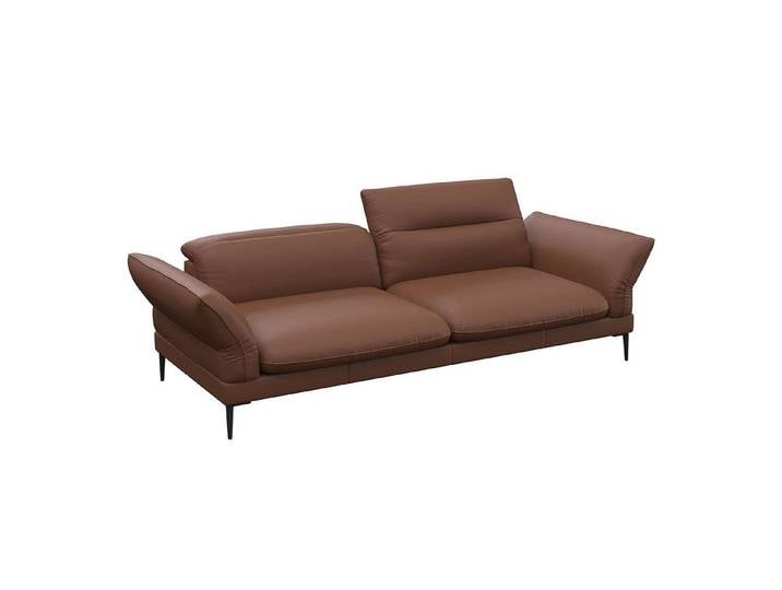FLEXLUX 3-Sitzer Salino, Funktionssofa, Relaxsofa, Sofa mit Arm- und Kopfteil-Verstellungen, Kaltschaum & Stahl-Wellen