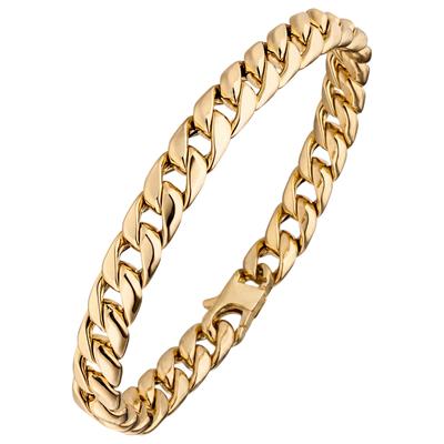 Armband JOBO, gelb (gelbgold 585), Armbänder, Damen, 21cm, Gelbgold 585, Armband, Panzerarmband 585 Gold 21 cm
