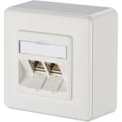 Metz Connect Anschlussdose, Cat.6A TN E-DATmod-2AP-rws