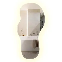LED WANDSPIEGEL 45x90 cm asymmetrisch 4000K