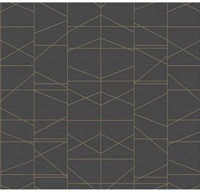 Inspired by Color Modern Perspective Gold Wallpaper