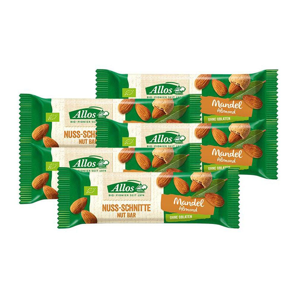Allos Bio Nuss-Schnitte, Mandel 5x30 g Riegel