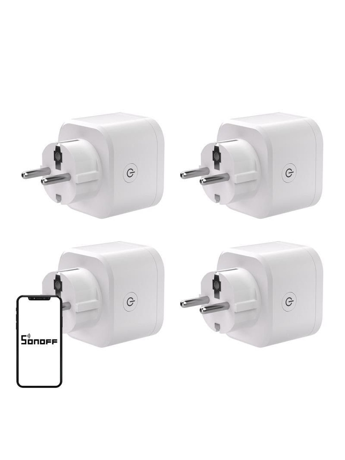 Sonoff SONOFF S61s Matter Außensteckdose über Wi-Fi, 4er-Pack