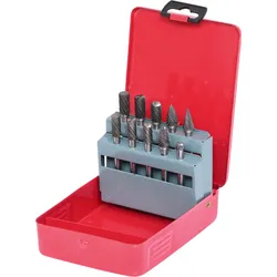 KS Tools HM Frässtift-Satz, Stahlblechkassette, 10-tlg - 515.3210