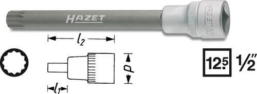 Hazet Steckschlüssel-Bit-Einsatz 1/2 (12.5 mm) 990SLG-12