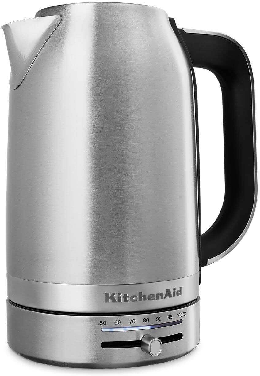 KitchenAid Variable Temperature KEK1701BSX 1.7 Litre Kettle - Brushed Stainless Steel