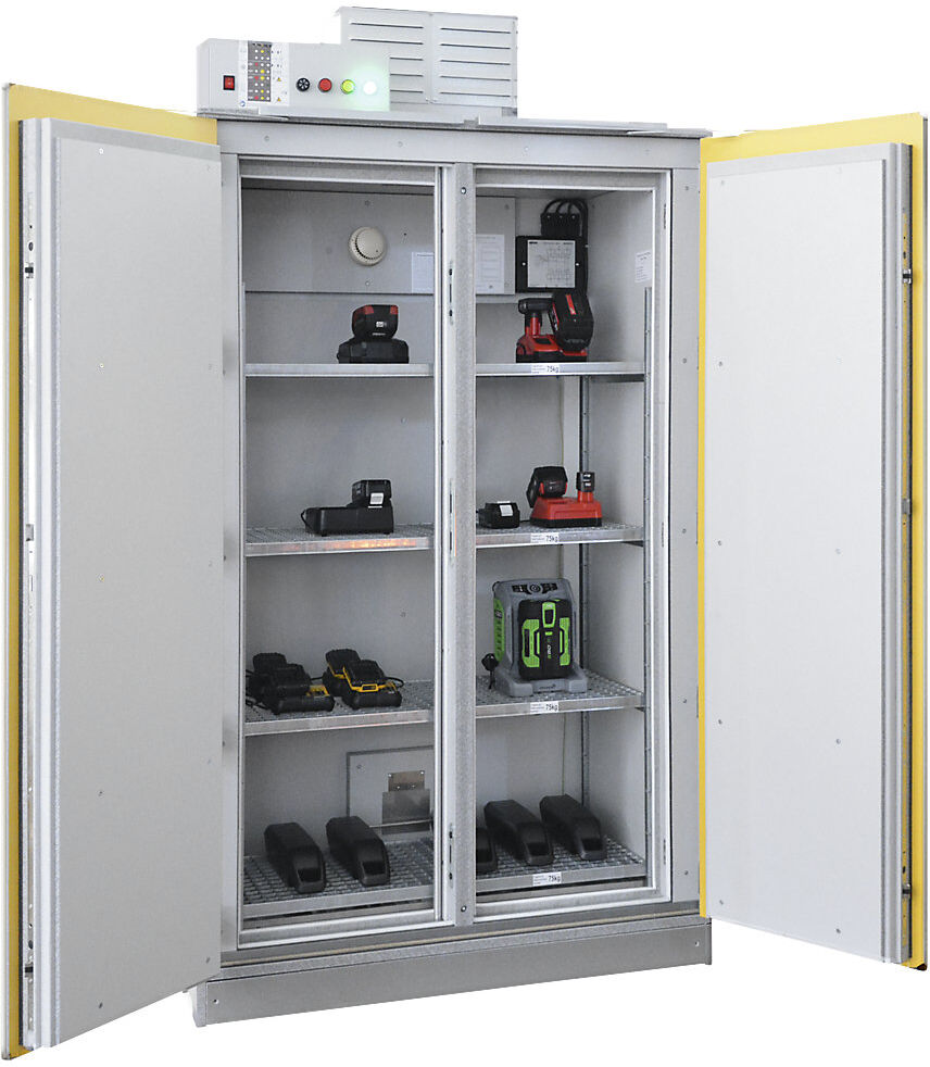 Akku-Sicherheits-Lagerschrank SiS Li-Ion 90 Safe Pro, ohne Brandunterdrückungssystem, HxB 2250 x 1212 mm LaCont