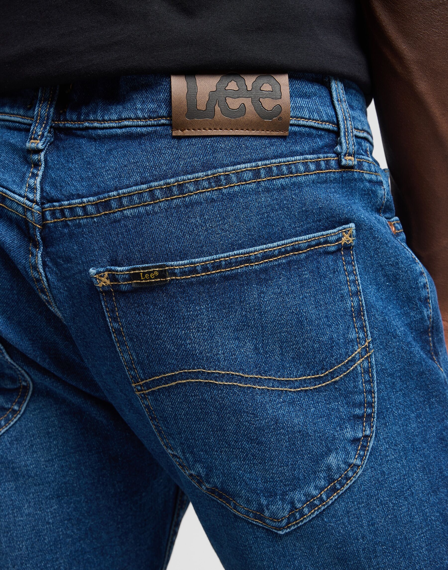 Slim-fit-Jeans LEE "Legendary", Herren, Gr. 34, Länge 30, blau (indy), Obermaterial: 99% Baumwolle, 1% Elasthan, schmal lang, Jeans Slim-fit-Jeans indy 34, Länge 30
