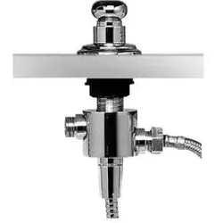Kaja A-Quadrat Zweiwegeumstellung für, Wannenrandmontage chrom, 00328-C 00328-C