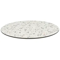 Bistromania Tischplatte Compact TERRAZZO - HPL - Rund D60 cm