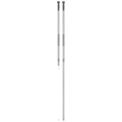 TTS Teleskopstiel Aluminium 1000 mm bis 1600 mm grau für Klapphalter und Trapezwischer, nicht autoklavierbar