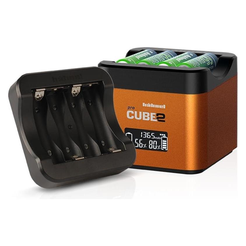 Hähnel Ladegerät für ProCUBE 2 Plate für AA-Batterien (Kamera Akku Ladegerät) (1000 582.3)