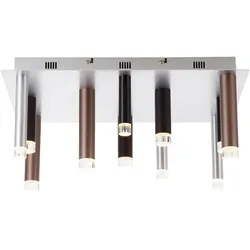 Brilliant, Deckenleuchte, Cembalo LED 48W DE 12 eckig Deckenleuchte eckig, 12-flammig (5800 lm)
