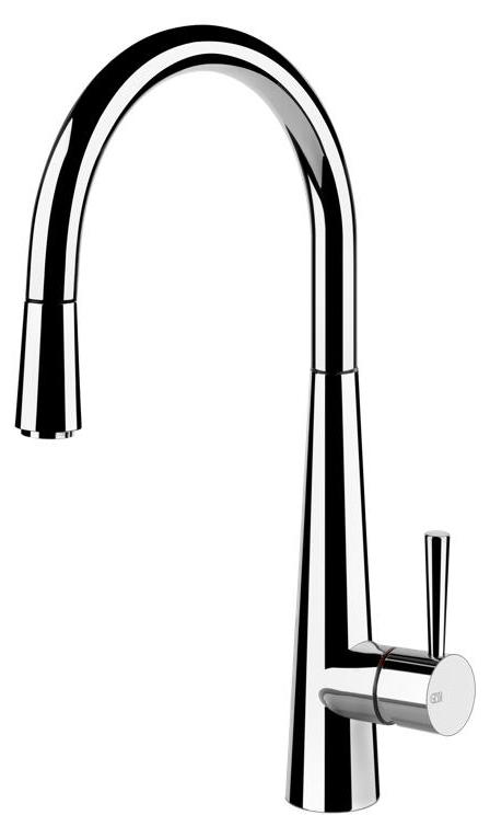 Gessi 20577, Herunterziehen, Chrom, Metall, Hebelgriffe, Einzelbild, 3/8"